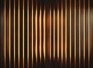 Illuminated vertical lines on dark metallic surface.