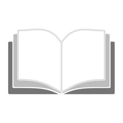 Simple open book icon isolated on a transparent background png 