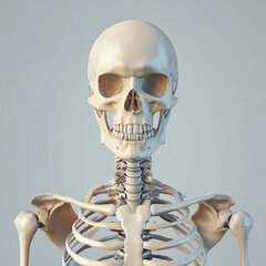 3d rendered illustration of a human skeleton