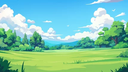 Fototapete Rund Background in flat comic style - generated AI © Mazayshop