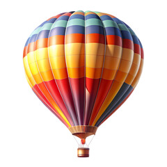 Fototapeta premium Air balloon isolated on transparent background 