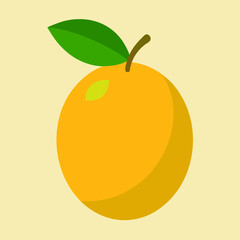 vector illustration of an abiu