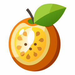 vector illustration of an abiu