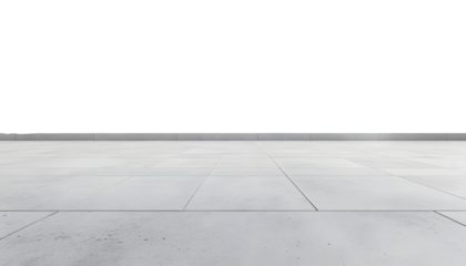 concrete floor isolated on transparent background cutout