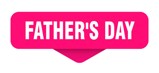 father's day sticker. father's day sign on transparent background