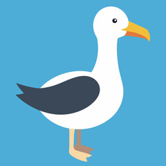albatross cartoon vector