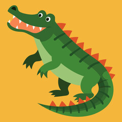 alligator cartoon vector