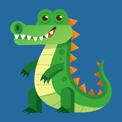 alligator cartoon vector