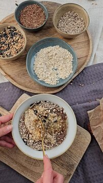 DIY Winter, Vogelfutter selber machen, Dekoration im Winter basteln, V&ouml;gel f&uuml;ttern
