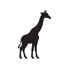 A silhouette of a giraffe icon