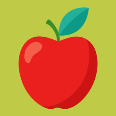 red apple vector illustration