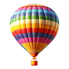 Naklejka premium Air balloon isolated on transparent background 