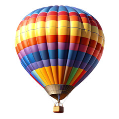 Naklejka premium Air balloon isolated on transparent background 
