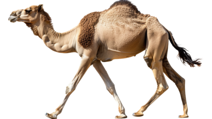 Camel Silhouette A majestic camel stands tall against a clear background.png