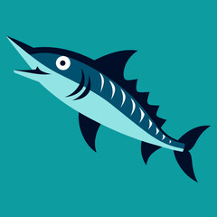 fish vector illustration barracuda