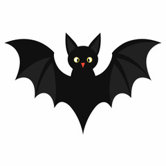 halloween bat on a white