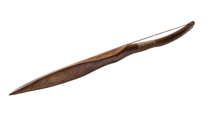 A beautifully crafted wooden carving tool with a smooth finish, ideal for artisans and enthusiasts of woodworking.