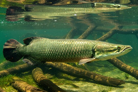 An image showcasing the Arapaima, one of the largest freshwater fish in the world