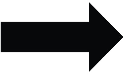 Obraz premium Long Arrow icon. Vector trendy long arrow icon right in flat style. Long arrow icon for web design. Vector illustration, eps 10.