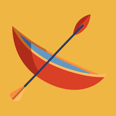 brush with paint canoe