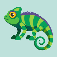 chameleon cartoon illustration