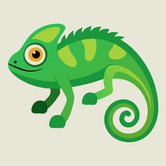 chameleon cartoon illustration