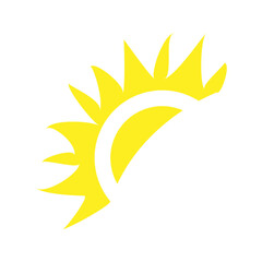 Sun icon design template