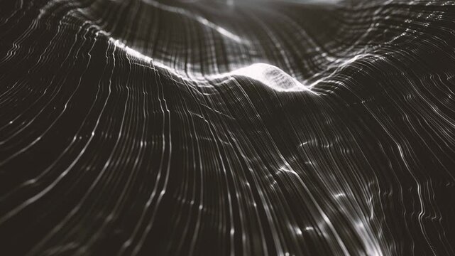 Dark Flowing Lines Background/ waving with depth of field blur