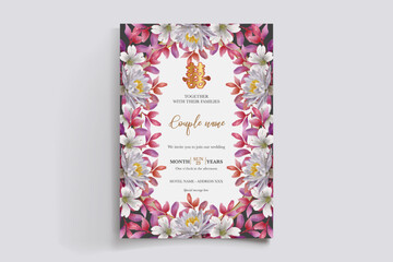 floral bridal shower invitation templates
