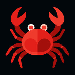 red crab vector illustration