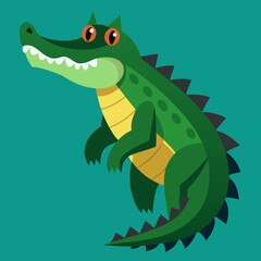 crocodile cartoon vector