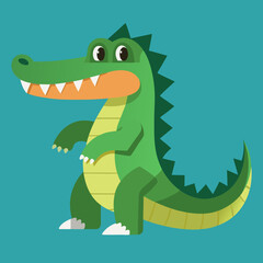 crocodile cartoon vector