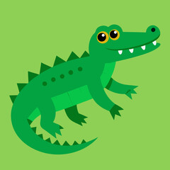 crocodile cartoon vector
