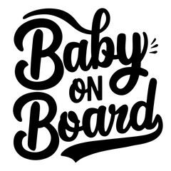 Baby on board vector