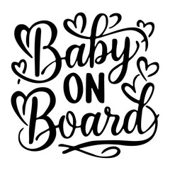 Baby on board vector