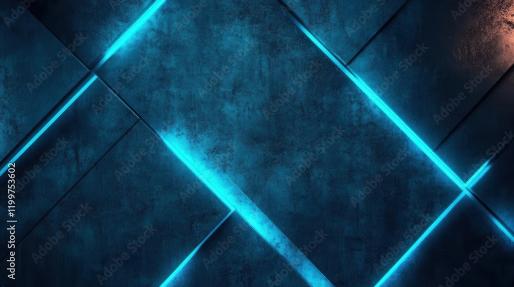 Aufkleber a vibrant blue and black textured background with diagonal lines, creating a modern and high-tech ae