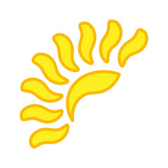 Sun icon design template