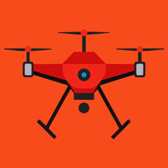 illustration of a drone