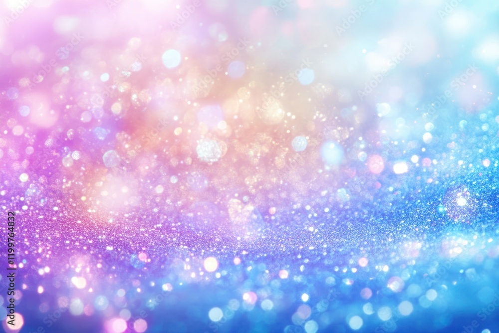 Poster colorful bokeh background with glossy sparkles