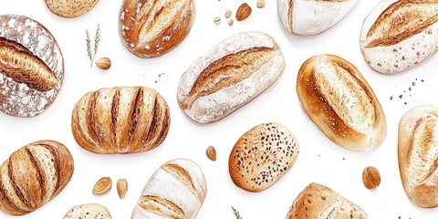 Freshly made artisan loaves of white flour bread. Available as rye, grain, or whole wheat. Organic and gluten-free options.