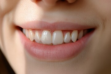 Close-Up Smile with Bright White Teeth