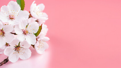 Obraz premium pink cherry blossom in spring