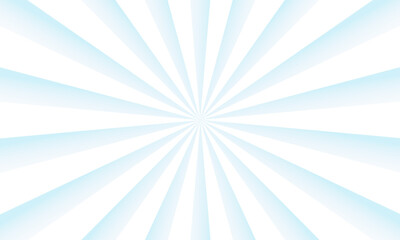 Abstract white and blue sun rays and sunburst backdrop background. pop art cartoon style, sunlight, sunburst background.	
