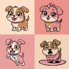 cute cartoon dogs baby 
