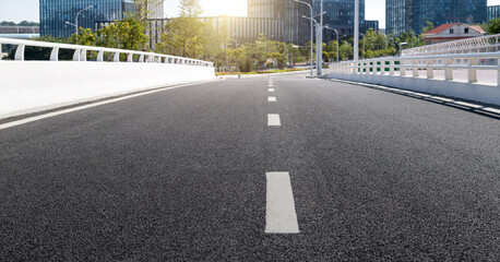 Background of empty asphalt road