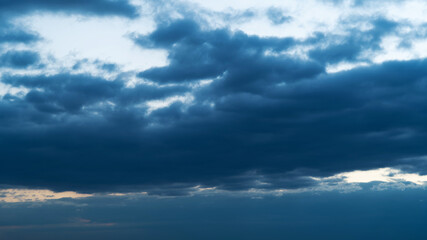 Dark storm clouds full in the sky
