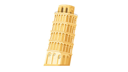Icon of the Leaning Tower of Pisa in Italy
