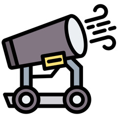 Dust Suppression Outline Color Icon