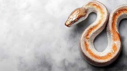 Fototapeta premium Captivating Serpent on Textured Background