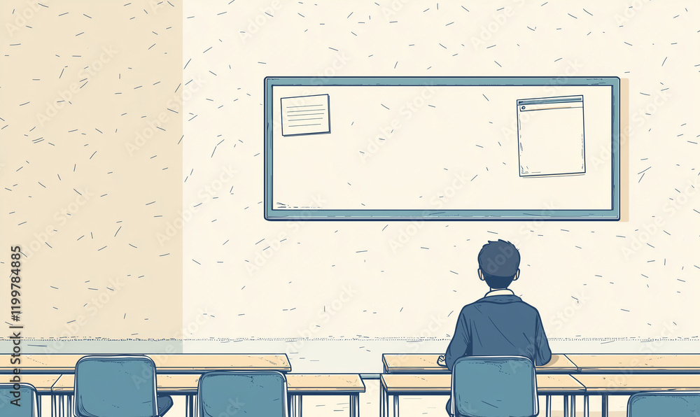 Poster fostering inclusive educational environments a student's perspective in a classroom emphasizing incl